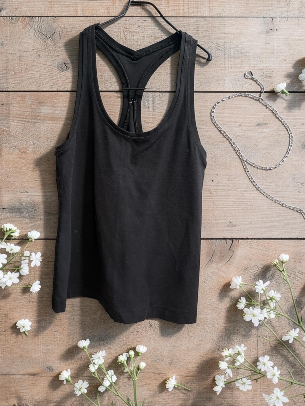 Lululemon Black Racerback Athletic Tank Top Size 4